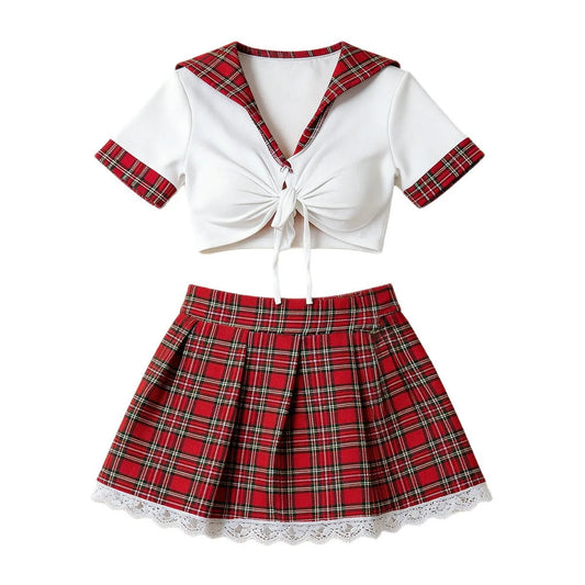 Red Sexy Lingerie Woman Porno Underwear Sexy Dress Student Cosplay Uniform Women Lingerie Erotic Underwear Babydoll Costume